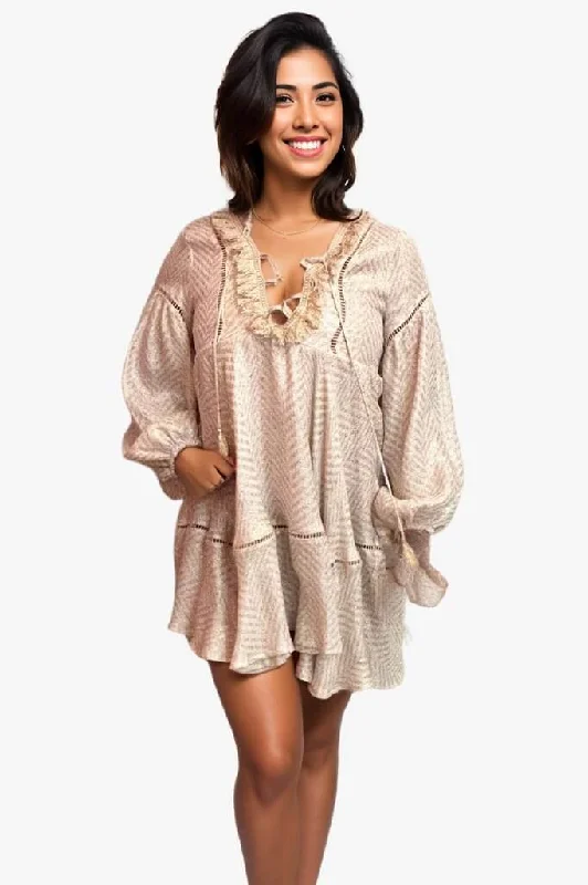 ladies cover-up beach chic -Linen Kaftan