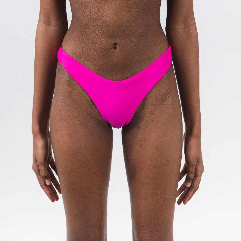 ladies bikini bottoms plush vibe -Bikini Bottom Full Pink