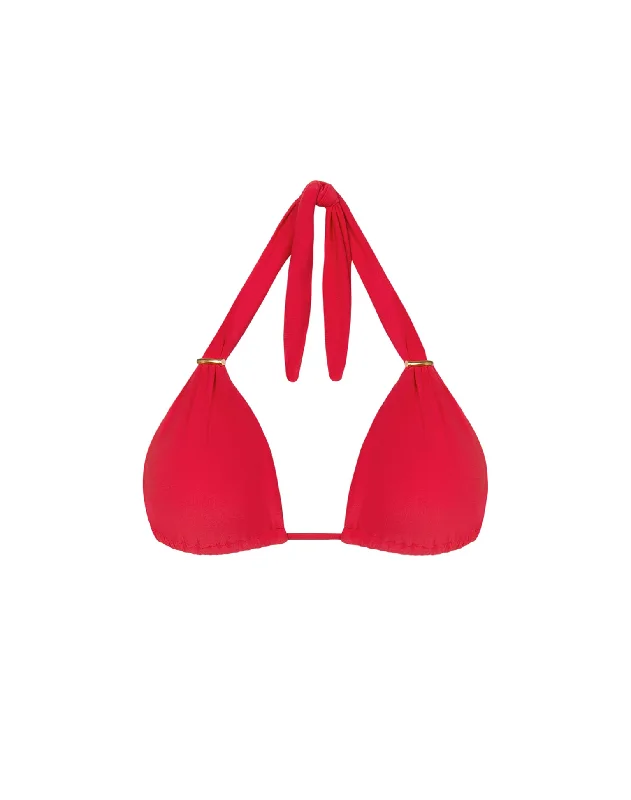 Women’s bikini top durable wear -Bia Tube Top - Red Poppy