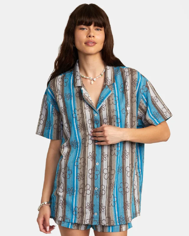 ladies cover-up duo pack -Luna Coverup Top - Blue Danube