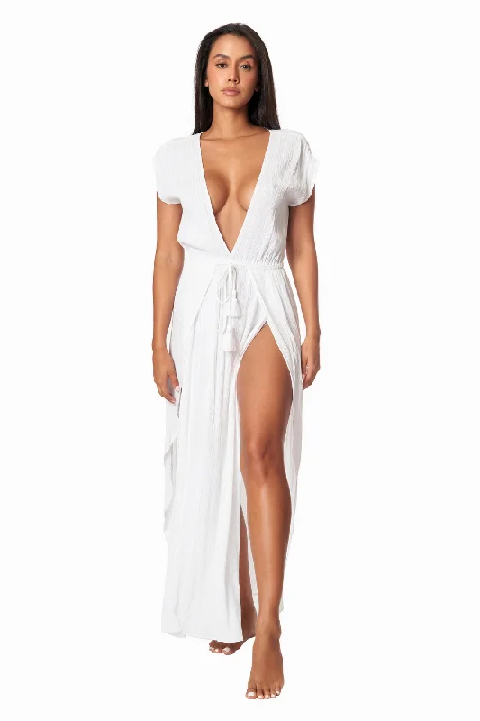 ladies cover-up back in stock -Lille 2 Slit Maxi Dress