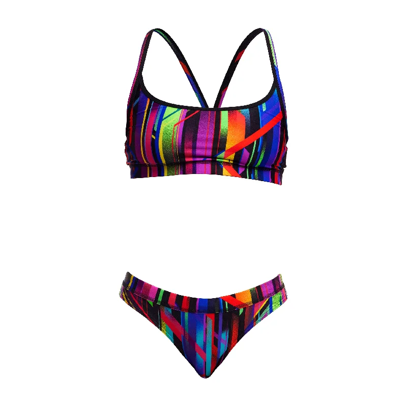 Women’s bikini top winter chic -Funkita Baby Beamer Ladies Sports Top