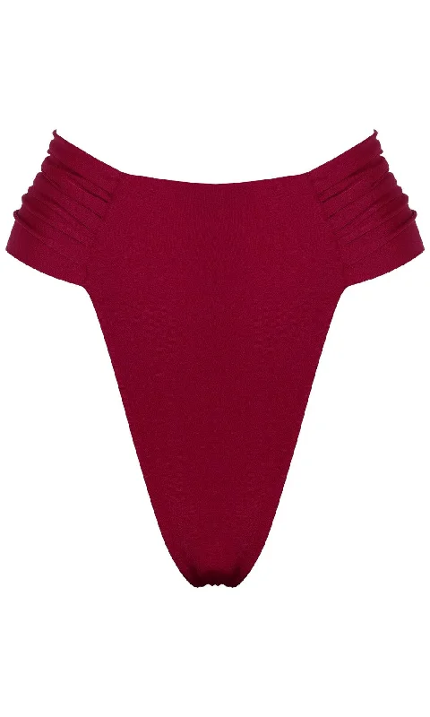 ladies bikini bottoms side ties -CLAM BIKINI BOTTOM