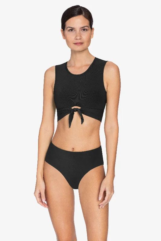 Women’s bikini top ocean breeze -ROBIN PICCONE BLACK AVA TANK BIKINI TOP