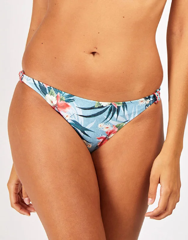 ladies bikini bottoms grip lining -Missiou Lofra Hipster Bikini Bottom - Blue