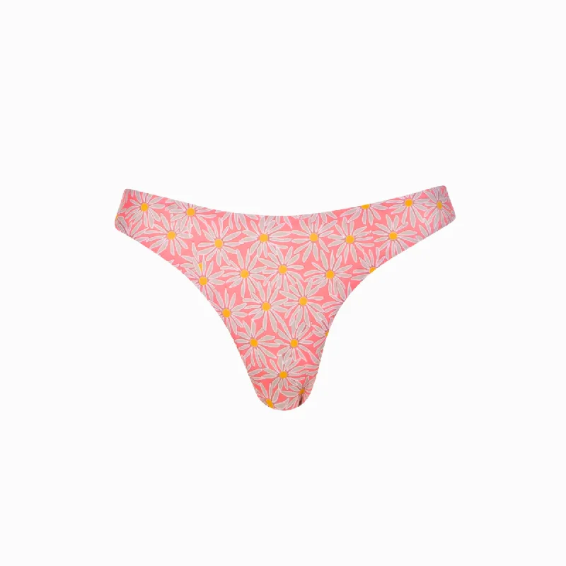 ladies bikini bottoms light swim -Daisies | Thong Bottoms