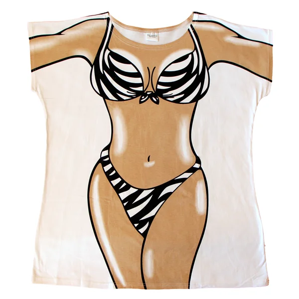 ladies cover-up tide style -Zebra Skin Women's Cover Up