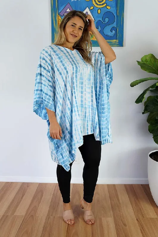 ladies cover-up smooth drape -Short Tunic Waterglass