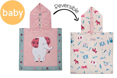 ladies cover-up gradient flow -Reversible Baby Cover Up - Elephant | Zoo (one size only)