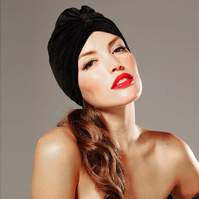 ladies cover-up bridal beach -Dietrich Velour Turban