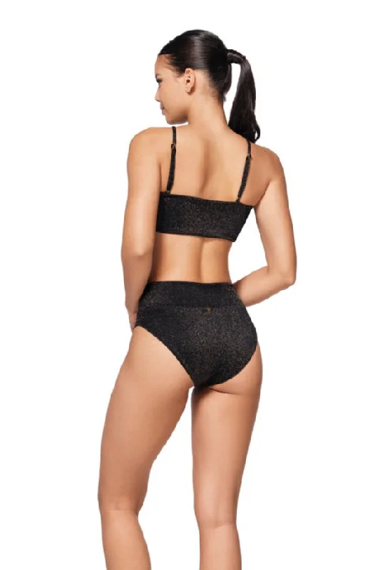 ladies bikini bottoms quick ship -Havana Raven HW Bikini Bottom