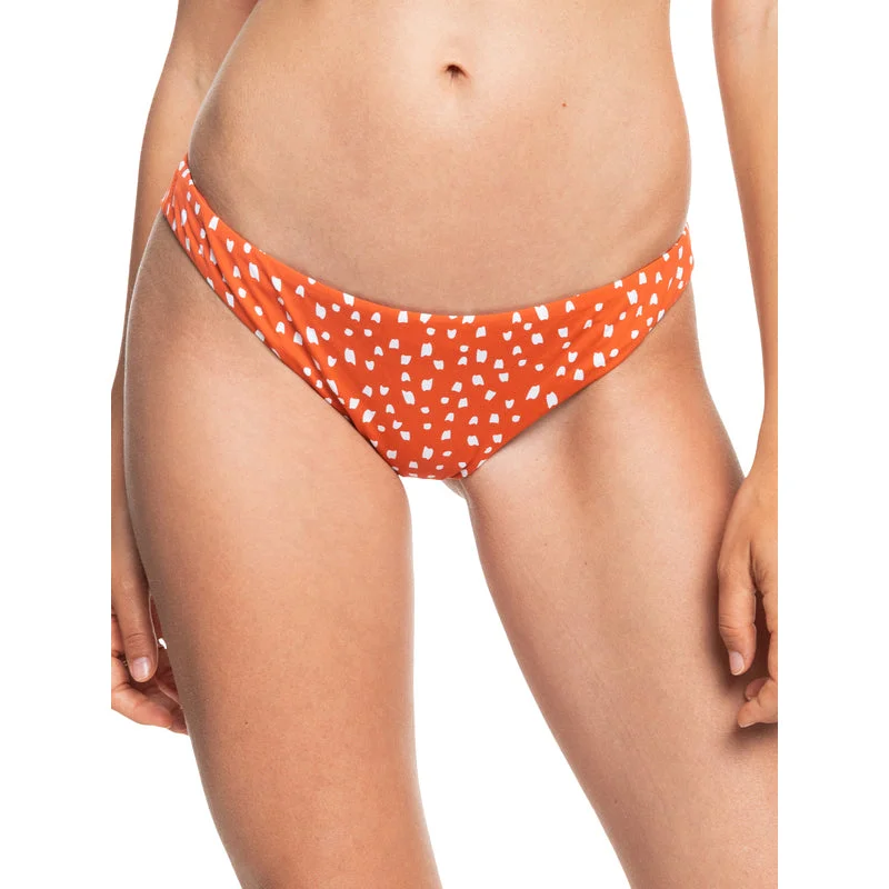 ladies bikini bottoms high cut -Roxy Tropical Oasis Cheeky Bikini Bottoms