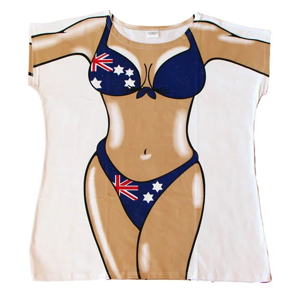 ladies cover-up button down -Australian Flag Women's Cover Up