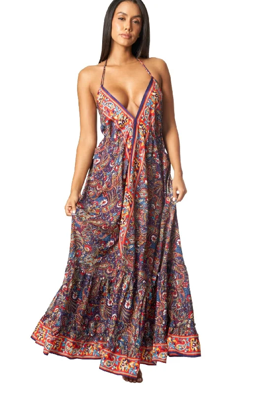 ladies cover-up casual stroll -Cute Positano Maxi Dresses