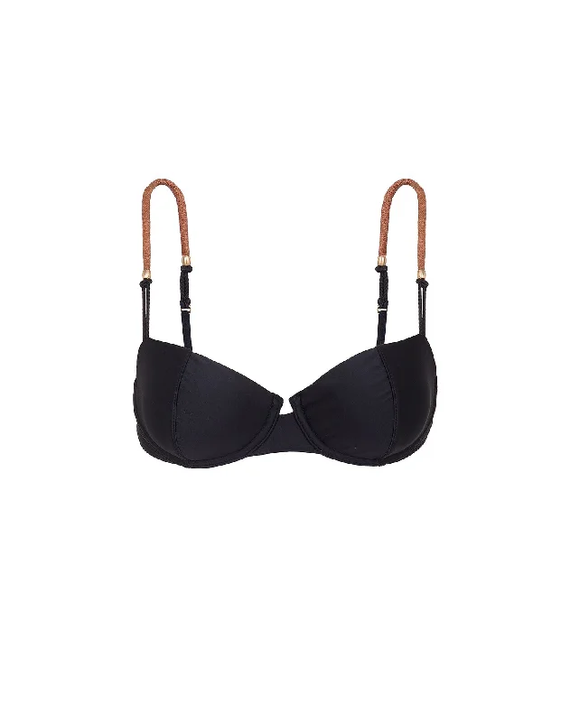 Women’s bikini top classic glow -Elis Nissi Top - Black