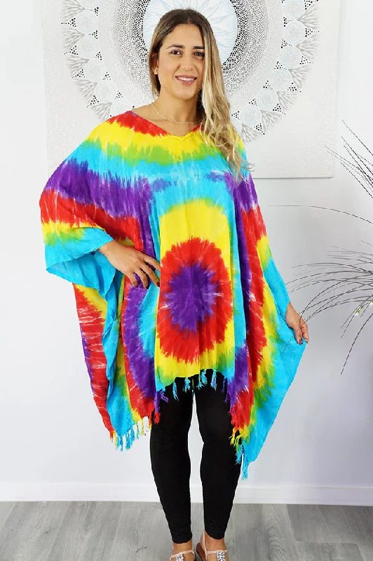 ladies cover-up lake wrap -Tie Dye Cover Up