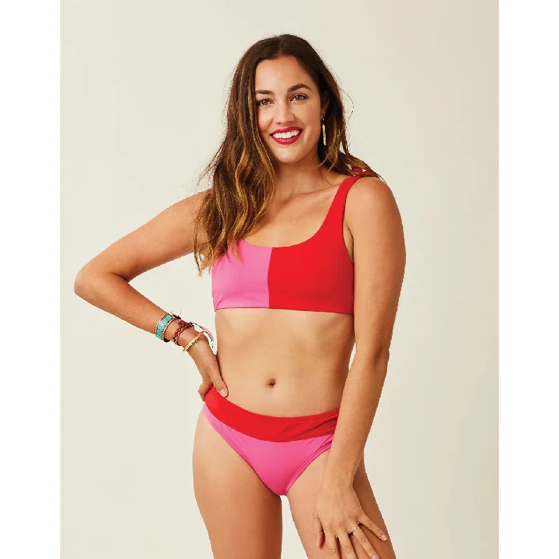 ladies bikini bottoms subtle style -Carve Stinson Bottom: Fuchsia