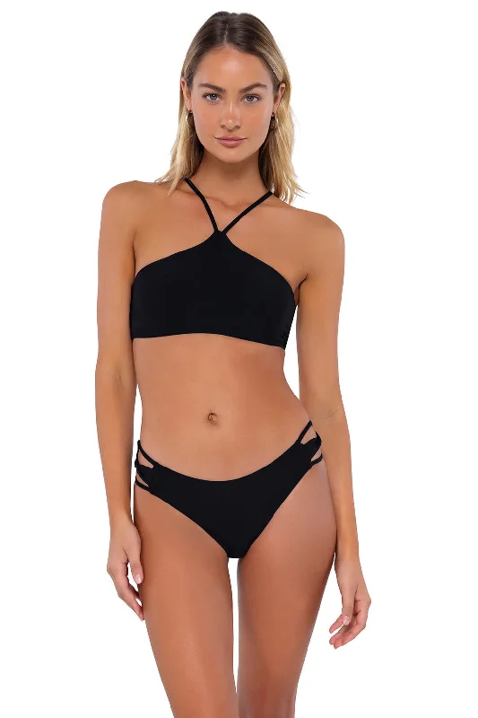 Women’s bikini top beach bag -Swim Systems Black Roya Top