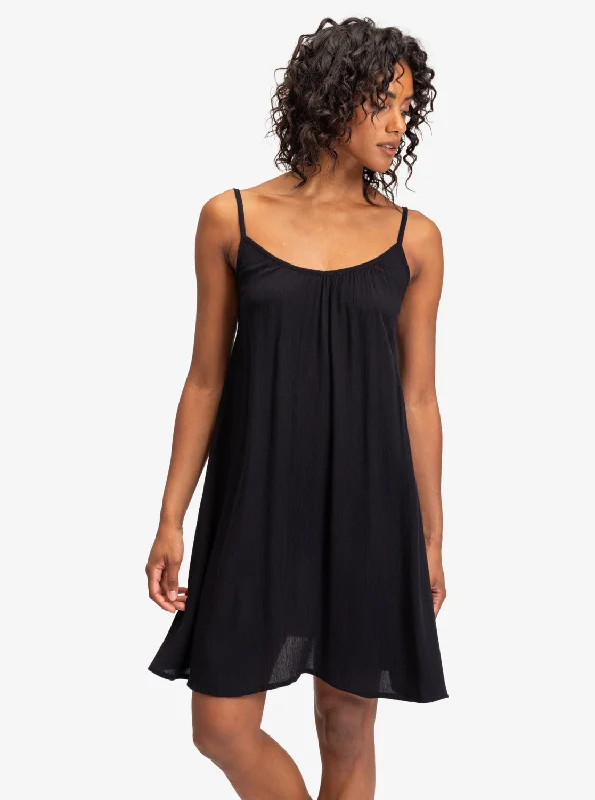 ladies cover-up medium flow -Spring Adventure Solid Dress - Anthracite