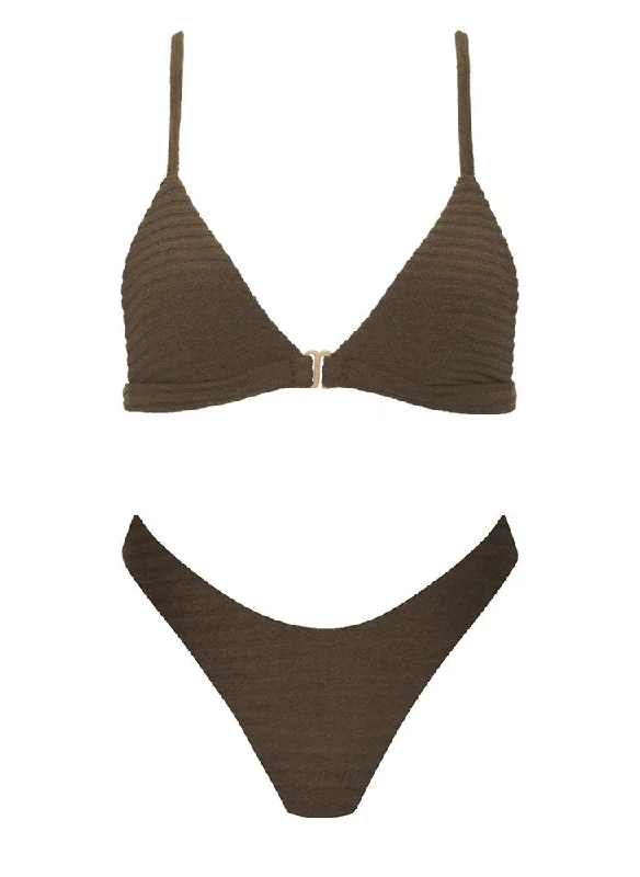 Women’s bikini top beach party -Lawai Terry Top & Oslo Terry Bottom