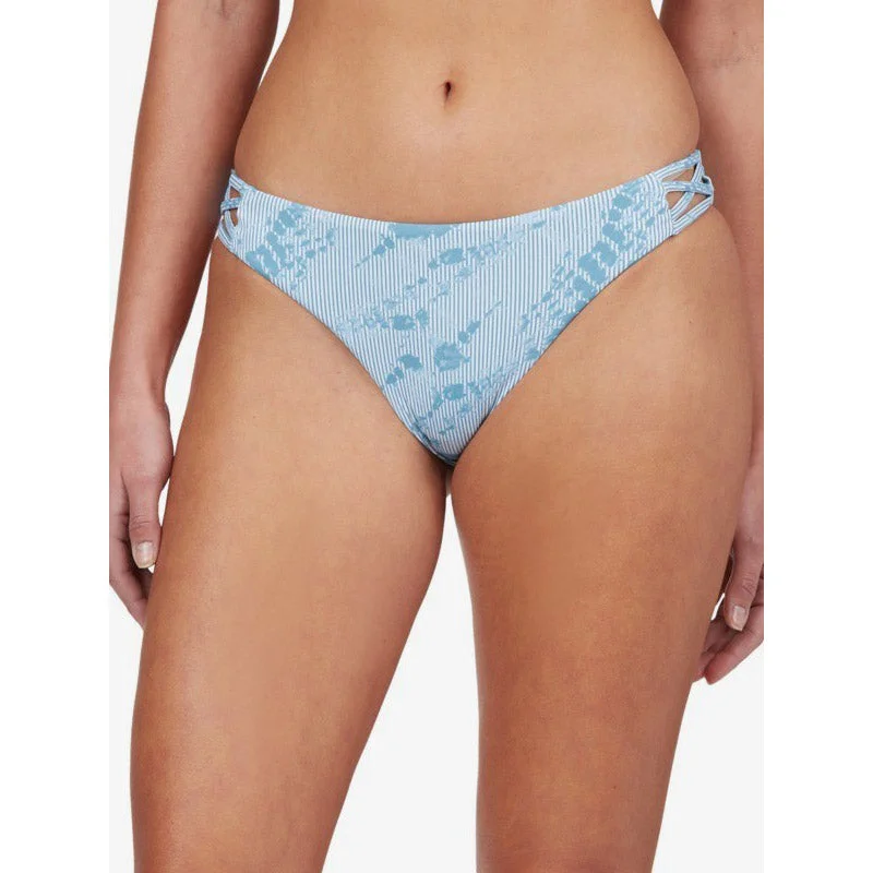 ladies bikini bottoms flared cut -Roxy Sea & Waves Reversible Printed Regular Bottom