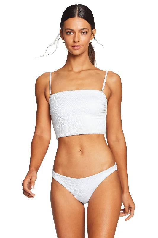 Women’s bikini top mature elegance -Vitamin A White EcoTex Ava Top