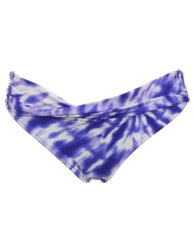 ladies bikini bottoms modern twist -Beach Break Twist Band Hipster Bikini Bottom - Dazzling Blue