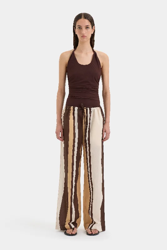 ladies cover-up high neck -Savanna Relaxed Pant