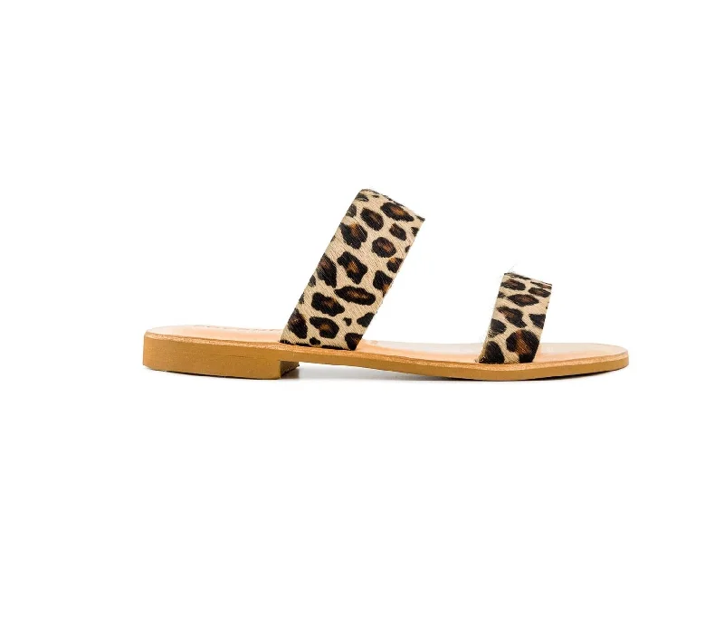 250条女士凉鞋长尾词（英文显示）：Women Leather Slide In Pony Leopard