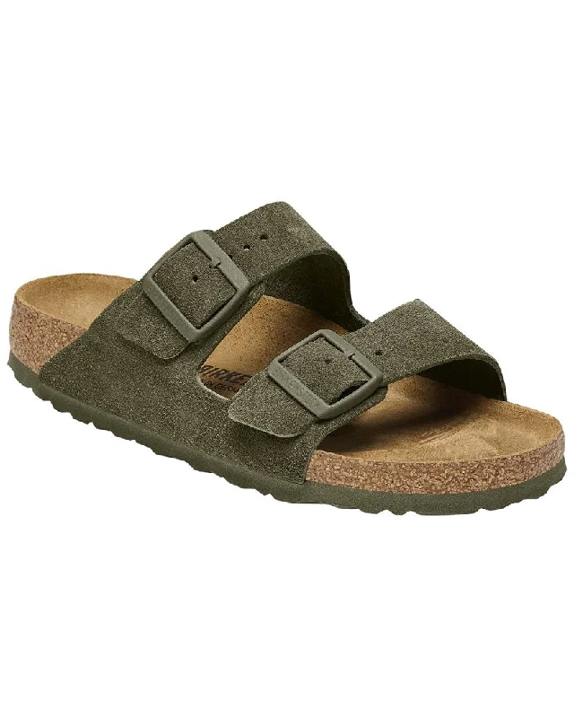 Women’s sandals rose gold luxe -Birkenstock Arizona Suede Sandal