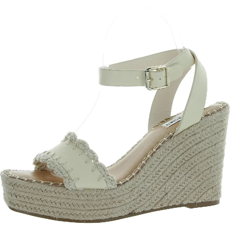 Women’s sandals low heel elegance -Womens Leather Slip On Espadrilles