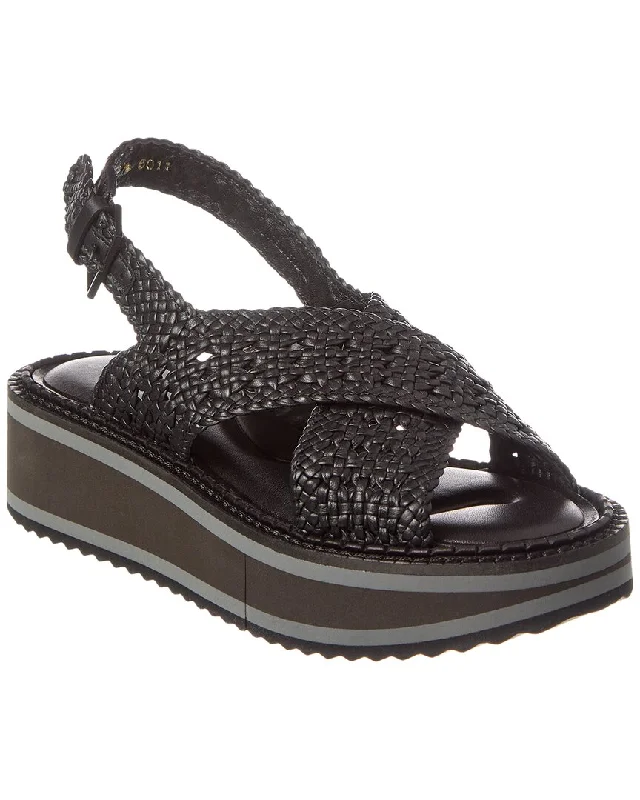 Women’s sandals travel comfy flair -Clergerie Fritz Raffia Platform Sandal