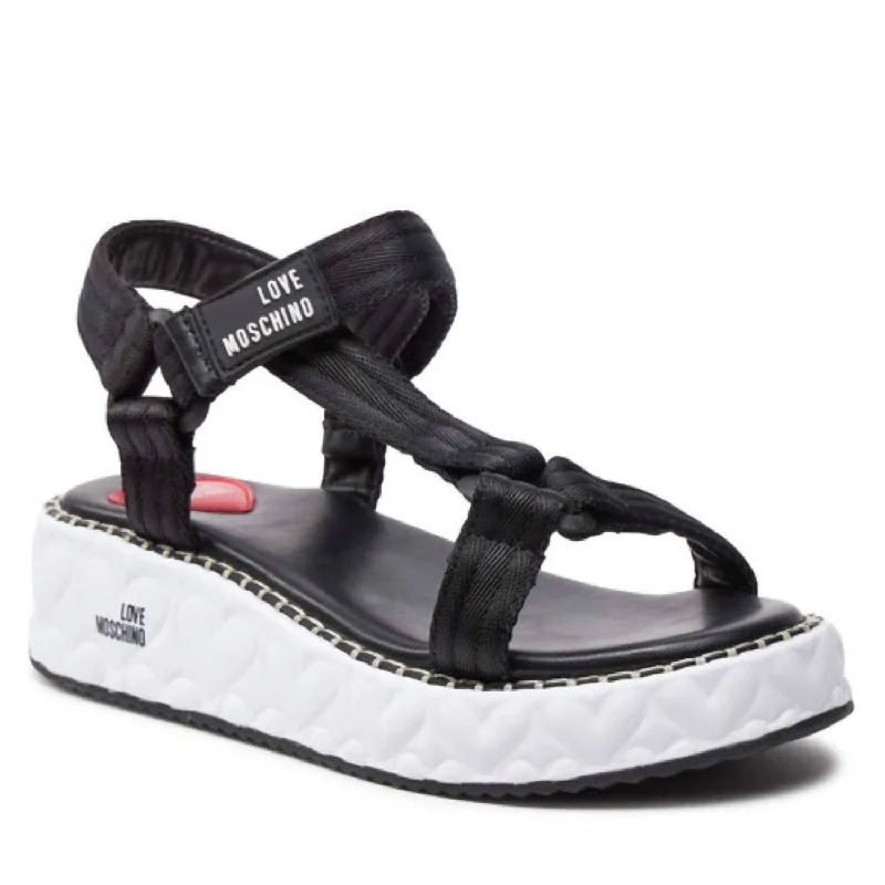 Women’s sandals winter cozy flair -Women's Wedge Sandals In Black