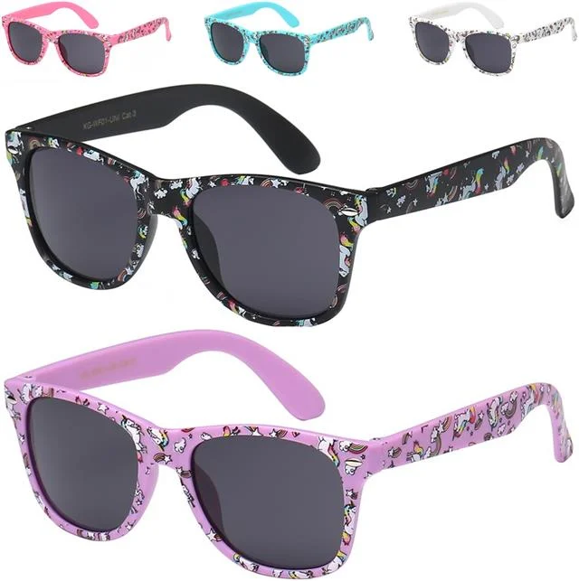 ladies sunglasses dull tint -Girls Unicorn Classic Sunglasses for Kids