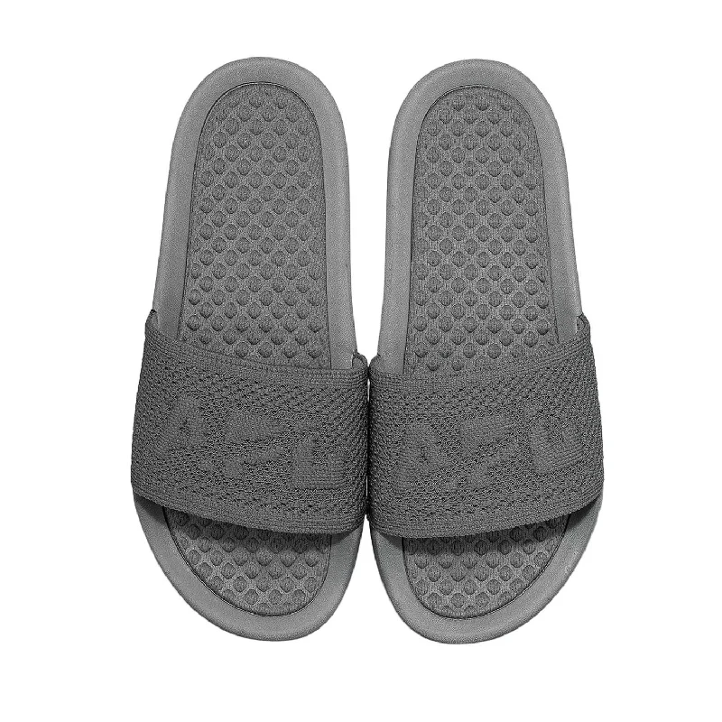 Women’s sandals minimalist soft glow -Women's Big Logo Techloom Slide In Cosmic Grey