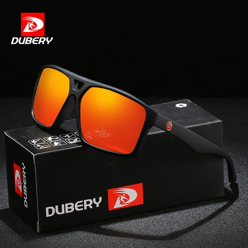 ladies sunglasses full shade -DUBERY Vintage Sunglasses Polarized Men's Sun Glasses For Men Driving Black Square Oculos Male 8 Colors Model D009