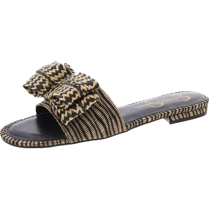 Women’s sandals smoky chic edge -Avrena Womens Slip On Open Toe Slide Sandals