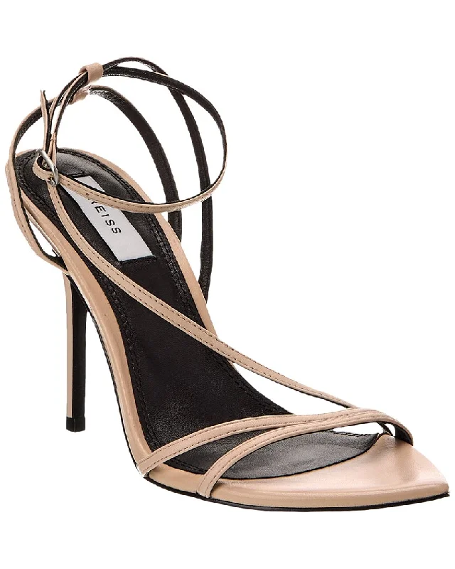 Women’s sandals muted calm glow -Reiss Adela Leather Sandal