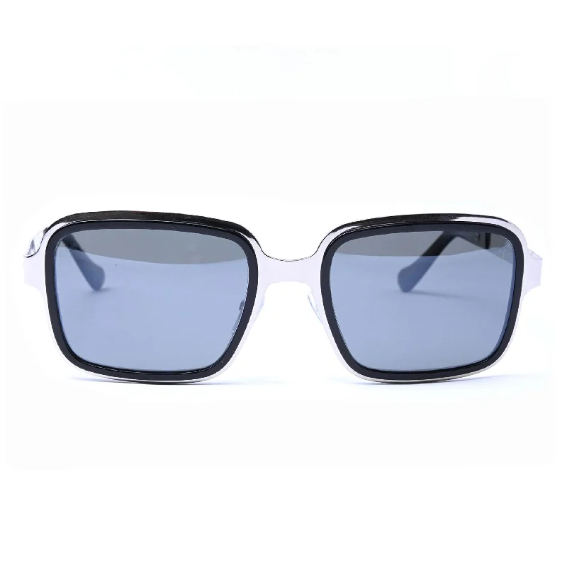 ladies sunglasses solid plastic -The 'Linka' Palladium - Cool Grey