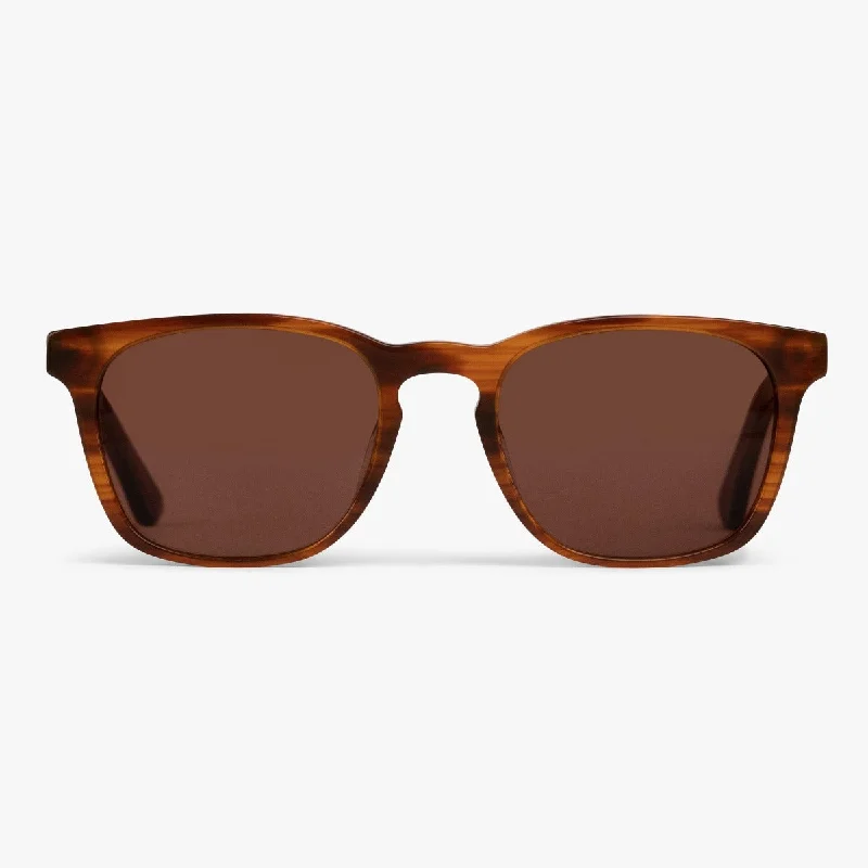 ladies sunglasses bold curve -Women's Bornholm Shiny Walnut