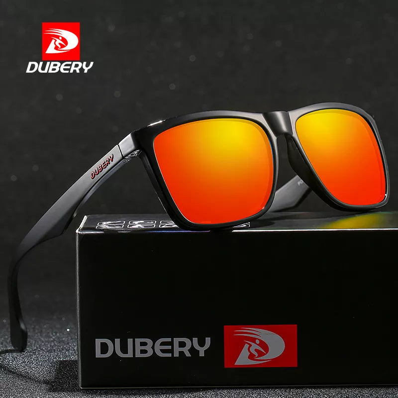 ladies sunglasses sand glow -DUBERY Square Men's Summer UV Polarized Sunglasses Brand Designer Driving Driver Mirror Sunglass Male Shades For Men Oculos D150