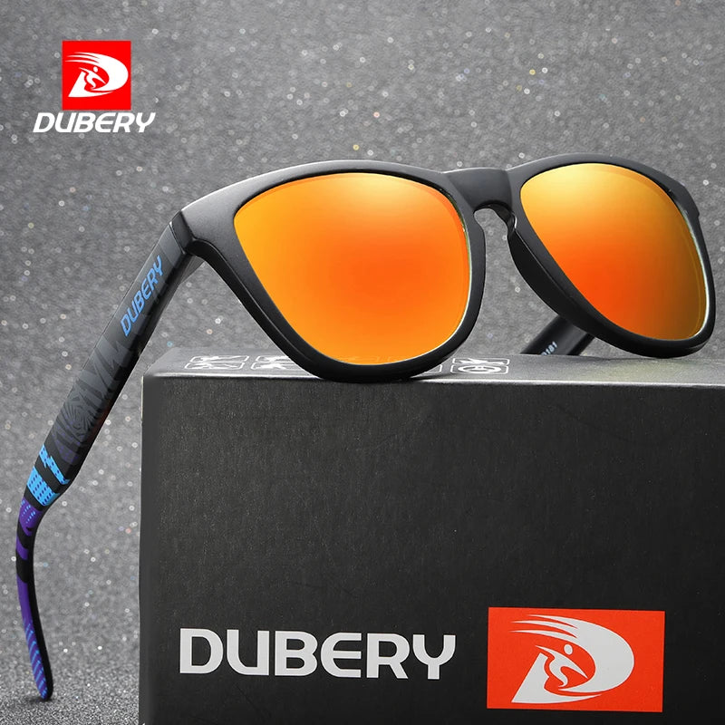 ladies sunglasses bold curve -DUBERY Vintage Sunglasses Polarized Men's Sun Glasses For Men UV400 Shades Driving Black Square Oculos Male 8 Colors Model 181