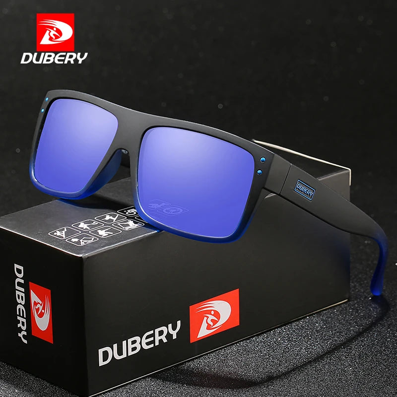 ladies sunglasses wide round frame -DUBERY Vintage Sunglasses Polarized Men's Sun Glasses For Men Driving Black Square Oculos Male 8 Colors Model D911