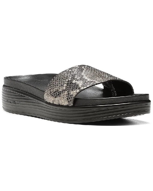 Women’s sandals rhinestone dazzle flair -Donald Pliner Fiji Leather Sandal