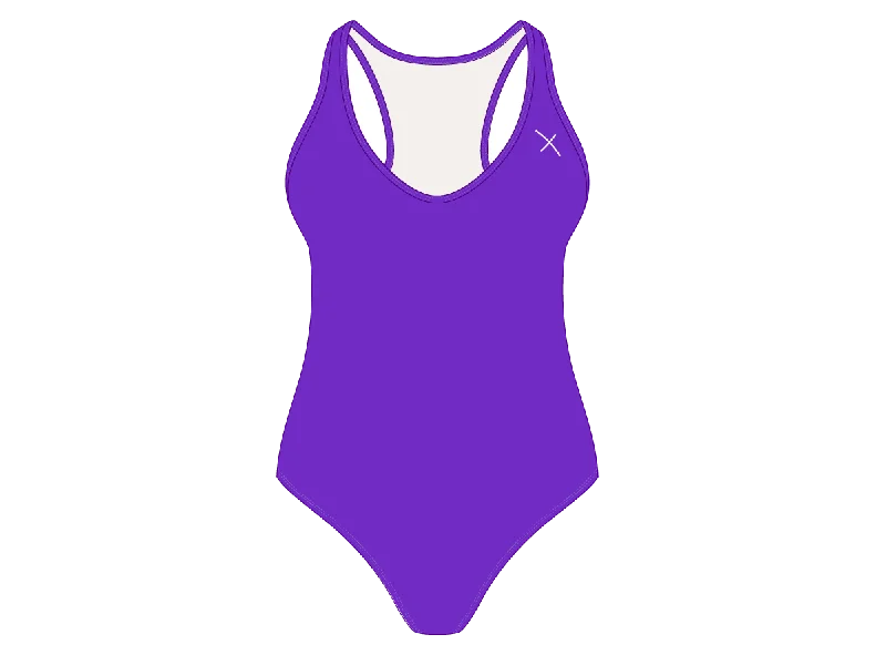 Women’s one-piece swimsuit artistic shine -Violet Cayman One-Piece