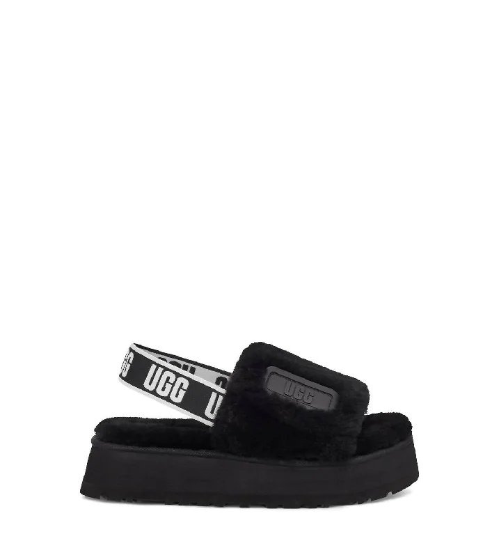 Women’s sandals subtle chic charm -Women's Disco Slide In Black