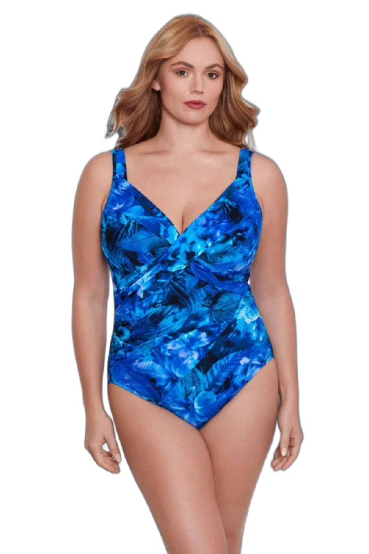 Women’s one-piece swimsuit green lush -Miraclesuit Plus Size Revele Underwire One Piece Swimsuit - Sous Marine