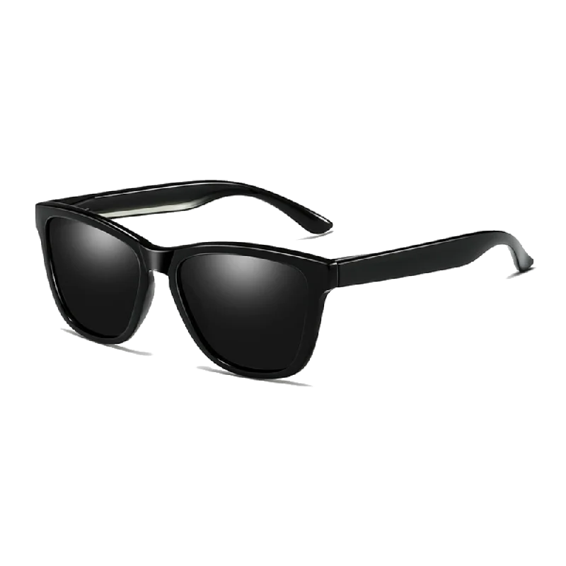 ladies sunglasses 70s tint -Polarized Sunglasses for Men/Women Gradient Wayfarer Frame - Black