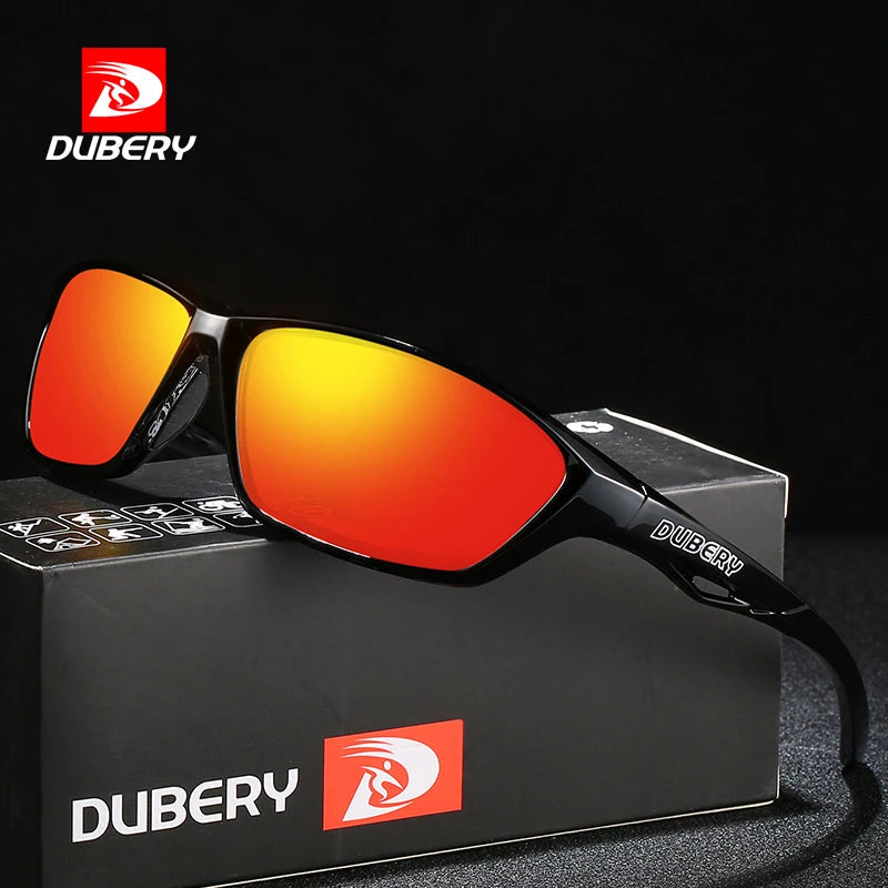 ladies sunglasses wide round frame -DUBERY Vintage Sunglasses Polarized Men's Sun Glasses For Men Driving Black Square Oculos Male 8 Colors Model 330