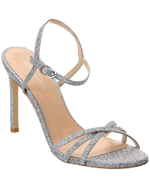 Women’s sandals shiny glossy chic -Stuart Weitzman Starla 105 Sparkle Sandal